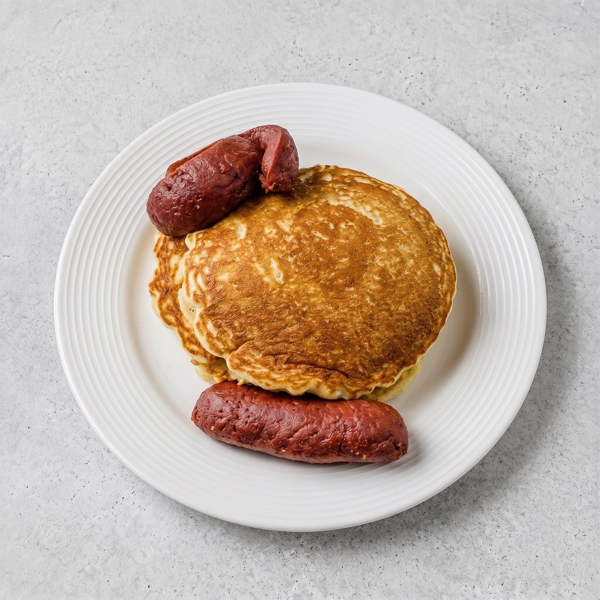 Pancakes with Meat.