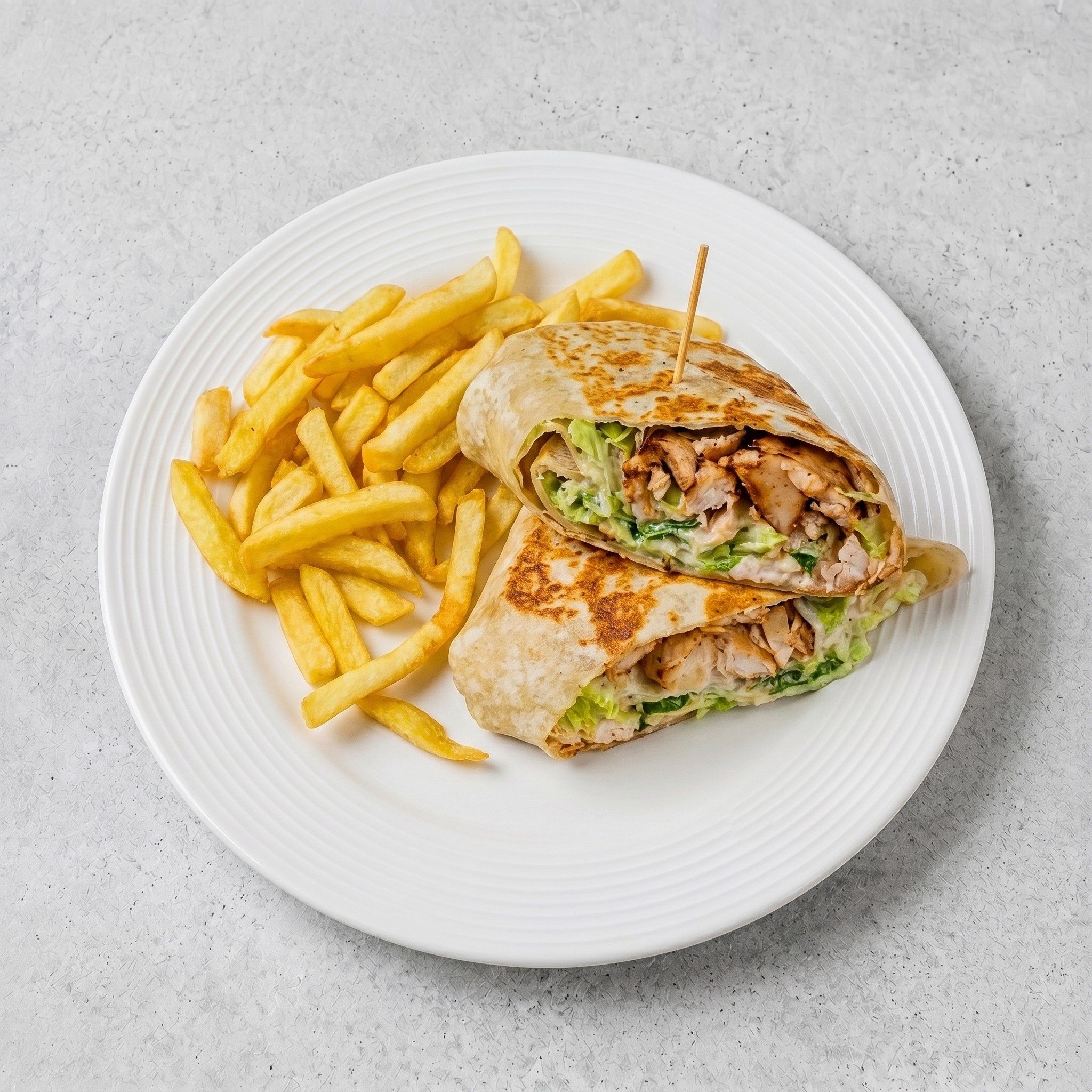 Grilled Chicken Caesar Wrap.