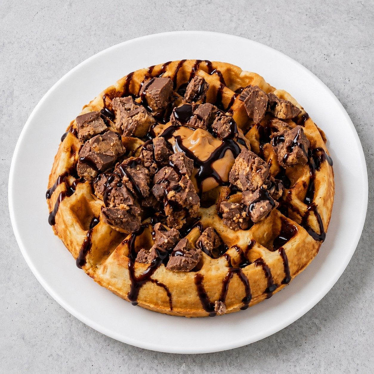 Reese's Peanut Butter Cup Waffle.