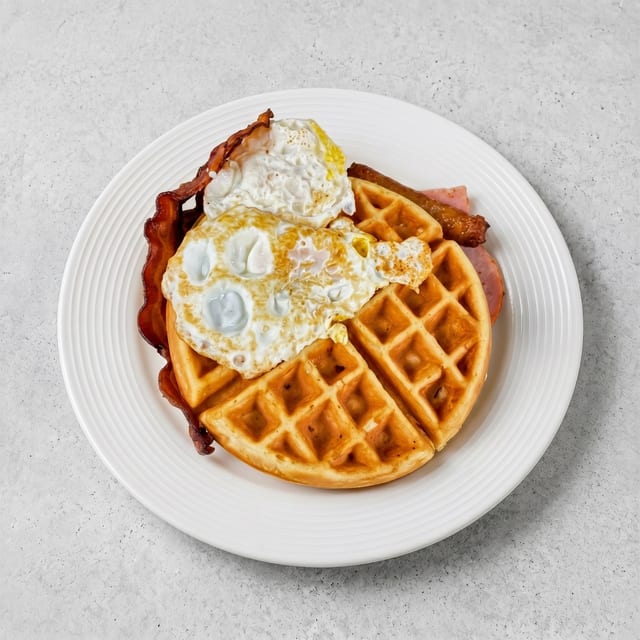 Hungry Man Waffle.