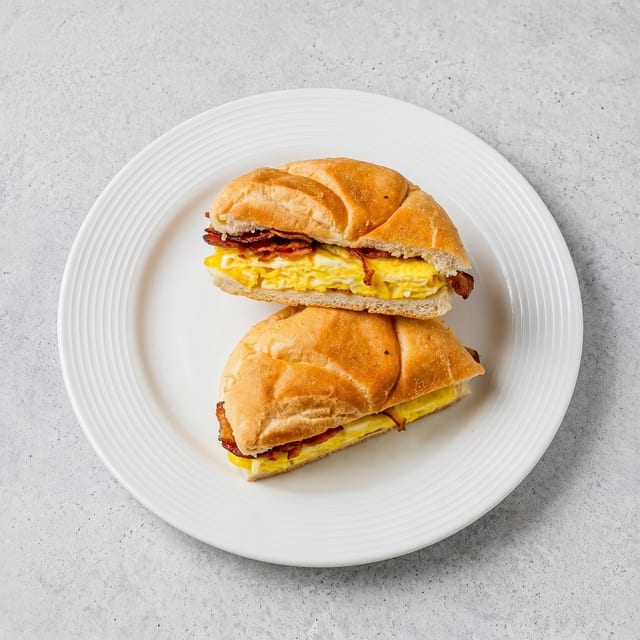 Egg with Bacon Sandwich.