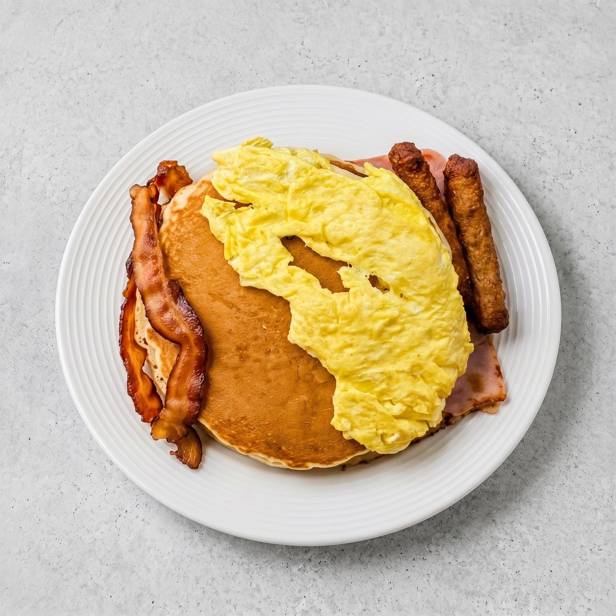Hungry Man Pancakes.