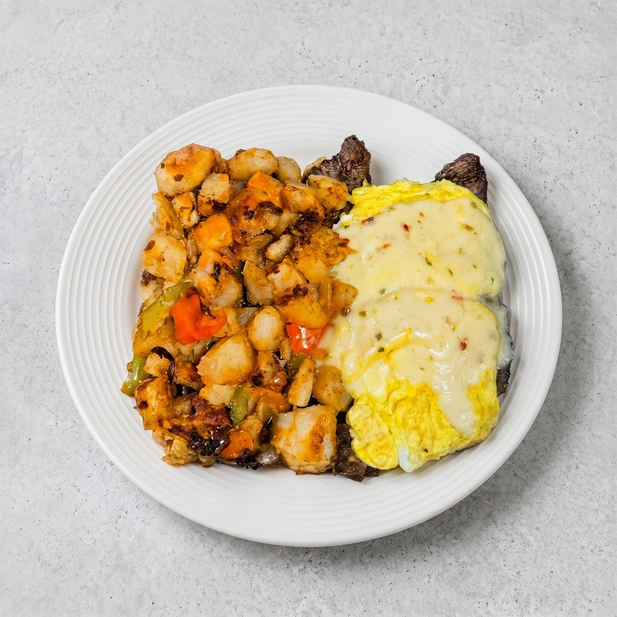 Steak & Eggs Platter.