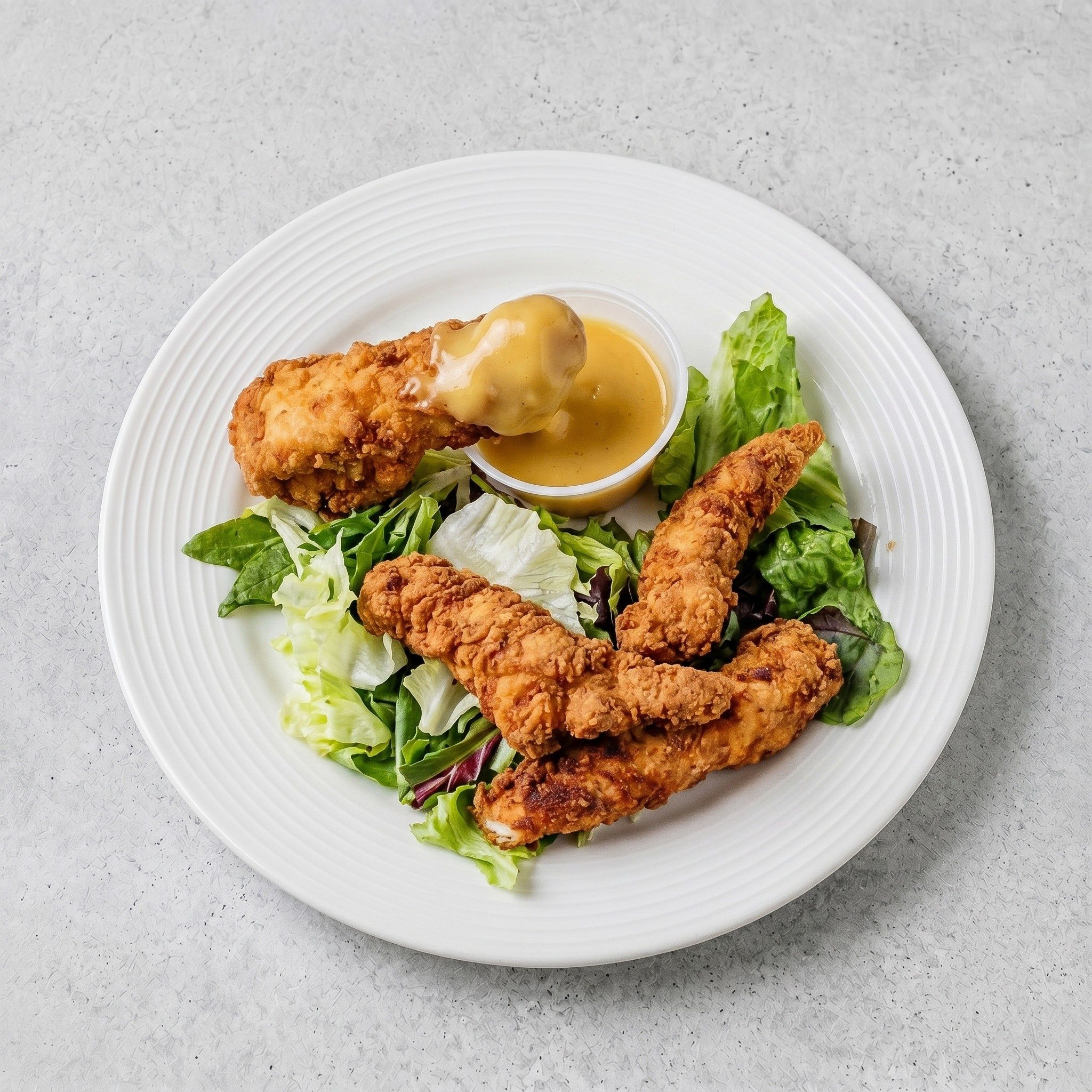Chicken Tenders with Fries.