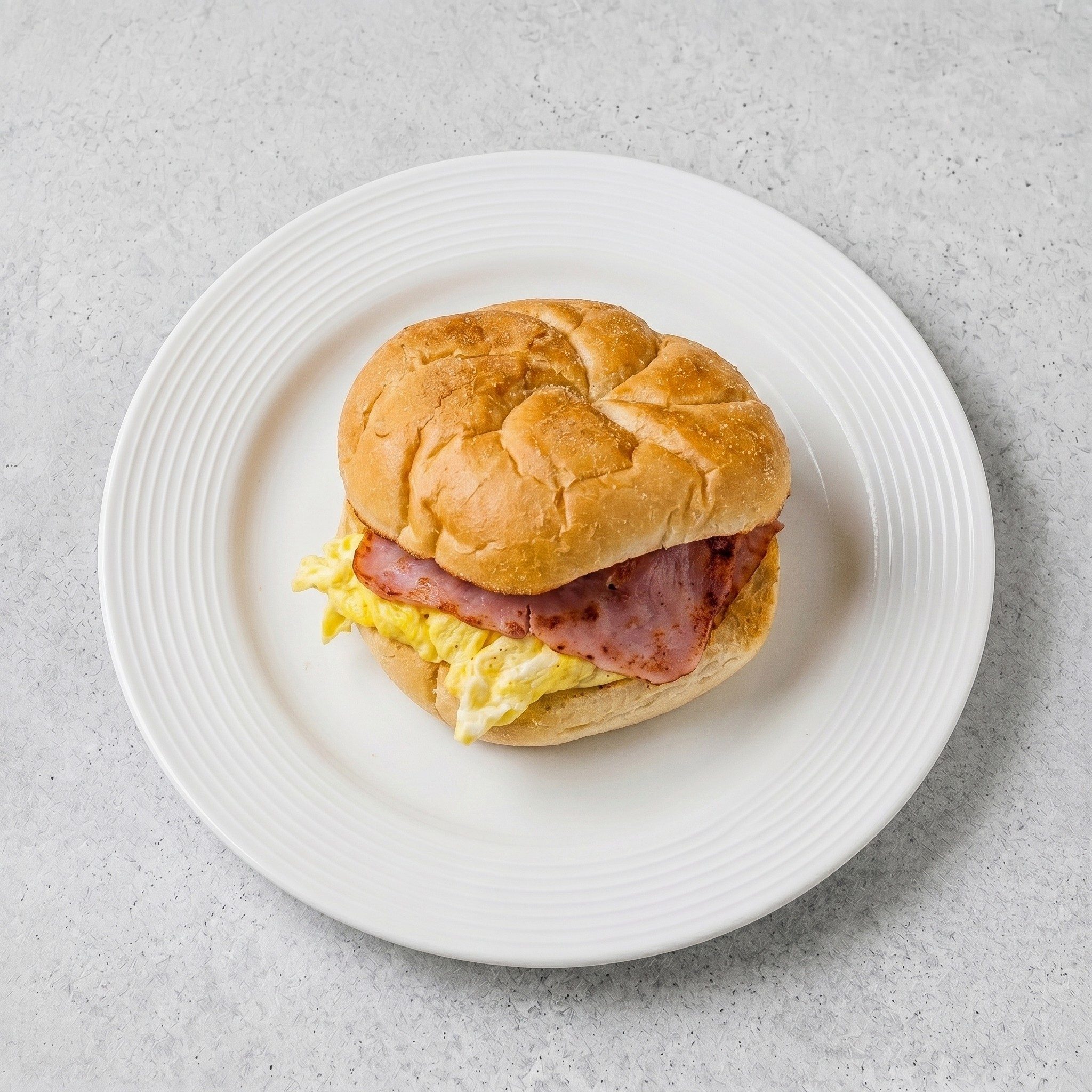 Egg with Ham Sandwich.
