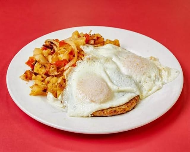 Pork Sausage & Eggs Platter.
